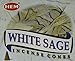 White Sage - Case of 12 Boxes, 10 Cones Each - HEM Incense