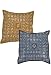 Designer Home Furnishing Cotton Cushion Covers With Silver Thread & Mirror Work Cushion Cover Size 16 X 16 Inches Set of 2 Pcs