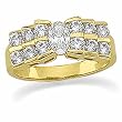 14K Yellow Gold Oval Shape Diamond Engagement Ring - 0.85 Ct.