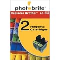Photobrite 2-pk. Ink Cartridge Compatible for Brother LC-41- Magenta(102412)