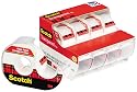 3M 4184 Transparent Glossy Tape & Handheld Dispenser 3/4 x 23-1/2 Yards Clear