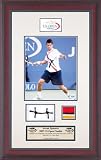 Novak Djokovic - 2007 U.S. Open - Framed 8x10 Photograph with Net and Towel Pieces