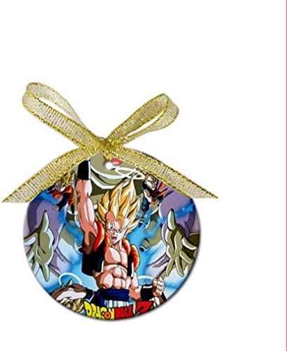 Dragon Ball Z Anime Funny Custom DIY Crafts Christmas Holiday Festival Porcelain Round Ornament