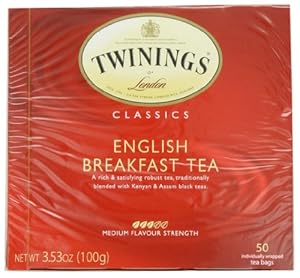 Twinings English Breakfast Tea, Tea Bags, 50-Count Boxes (Pack of 6)