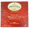 Twinings English Breakfast Tea, Tea Bags, 50-Count Boxes (Pack of 6)