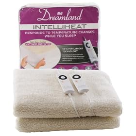 Dreamland Intelliheat Heated Fleecy King Size Dual Mattress Protector