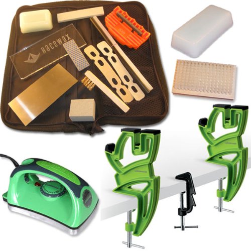 RaceWax Ekit Quality Ski Tuning Kit + Vise + Iron + Nylon Brush +150g Wax On Sale