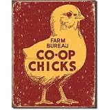 Co-Op Chicks Metal Tin Sign 12.5