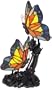 Bronze Tiffany Style Butterfly Table Lamp