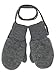 Toddler and Kids Mittens: Organic Merino Wool Snow Gloves with String (Sz 1 | 3-12 months, Grey)
