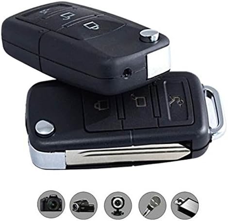 HYJM Mini Spy Car Key Chain DV Motion Detection Camera Hidden Webcam Camcorder