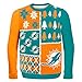 FOCO NFL Miami Dolphins BUSY BLOCK Ugly Sweater, XX-Large