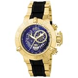 Invicta Men's 6232 Subaqua Collection Chronograph 18k Gold-Plated and Black Polyurethane Watch