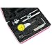 Starrett 811-MCZ Dial Test Indicator with Attachments, Swivel Head, Yellow Dial, 0-40-0 Reading, 0-0.8mm Range, 0.01mm Graduation, +/-0.01mm Accuracy