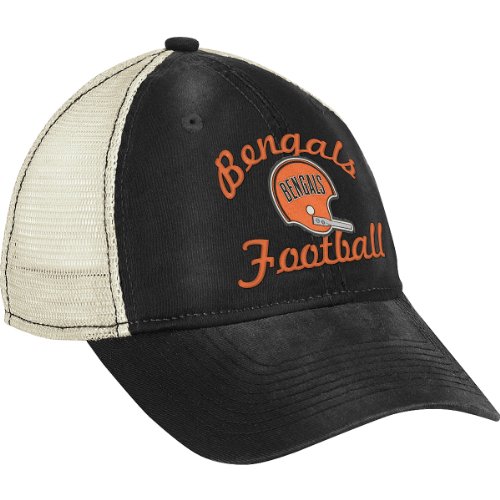 NFL Women's Fan Gear Classic Slouch Mesh Back Hat - EQ60W (Cincinnati Bengals, One Size Fits All)