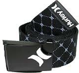 Hurley Mens Web Belts - In several variants! (Iconic Web - Black)