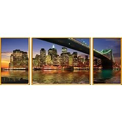 Ravensburger 19906 - New York: Brooklyn Bridge - 1000 Teile Triptychon Puzzle