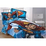 Superman Flying High Full Size Reversible Comforter & Sheet Set