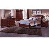 Barnburner Cherry Low Profile Sleigh Bedroom Set by Vaughan-Bassett