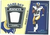 2004 Playoff Prestige GameDay Jerseys #GJ-12 Isaac Bruce St. Louis Rams (Piece of Authentic Game Worn Jersey - Football Cards)