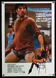 PERFECT Span/US one-sheet movie poster '85 great different image of John Travolta working out, Jamie Lee Curtis