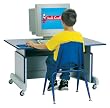 Adjustable Computer Table Green