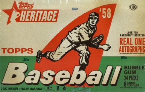 2007 Topps Heritage Baseball Cards Box