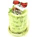 Gift Wrapped 2 Tone Fraisier Cake Dessert Hand Towels Wash Cloth Home Gift Set Green Tea with Vanilla color with Strawberry Magnet