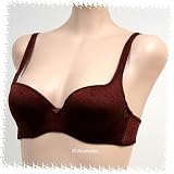 Solb Brown Mold Cup Demi Bra #1327 sz 34A