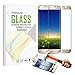 S7 Edge Screen Protector, Kissral® Samsung Galaxy S7 Edge Curved Edge Screen Protector [Full Screen Coverage], Ultra Slim HD Clear Protector Tempered Glass Screen for S7 Edge (Gold)