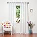 Best Home Fashion Crushed Voile Sheer Curtains - Antique Bronze Grommet Top - White - 52