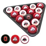 Ohio State Buckeyes College Logo Pool Balls Set