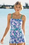 Violets & Daisies Boy-leg Swimsuit