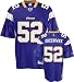 Chad Greenway Youth Jersey: Reebok Purple Replica #52 Minnesota Vikings Jersey - Large (14-16)
