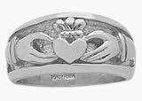 Traditional Genuine Sterling Silver Claddagh Knot Ring