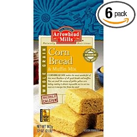 Arrowhead Mills Corn Bread Mix, 32 Ounce Units (Pack of 6)