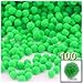 The Crafts Outlet 100-Piece Multi Purpose Pom Poms, Acrylic, 7mm/0.28-inch, Round, Neon Pink