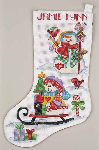 Big Stitch Snowmen Stocking Cntd X-Stitch-22''
