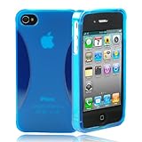 splash VAPOR Slim-Fit Flex Case for iPhone 4 AT&T and Verizon (BLUE)