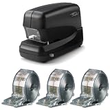 Swingline S7069270B High Capacity Electric Stapler with Swingline Chisel Point Cartridge Staples 3-Pack