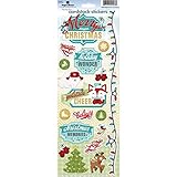 Paper House Productions STCX-0205E Merry Christmas Cardstock Stickers (6 Pack), 5"