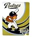 MLB San Diego Padres Royal Plush Raschel Throw - MLB San Diego Padres Plush Throw (40inX50in)