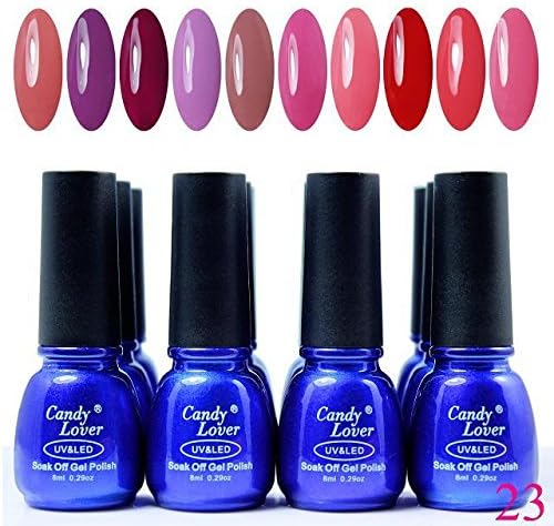Candy Lover UV Blue Bottle Nail Gel Polish 12pcs/lot Gel Nail Bueaty Products Top&Base coat