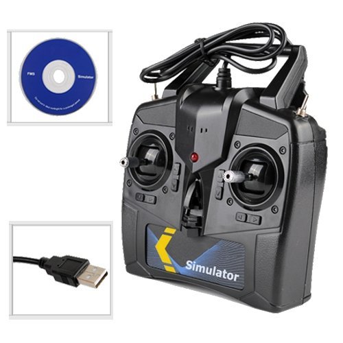 RC 6CH Flight Simulator USB RC Airplane R/C Helicopter Training KitUSA Seller!