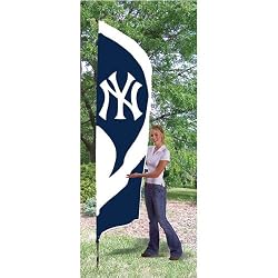 New York Yankees MLB Applique & Embroidered Tall Team Flag (102"x30")