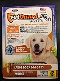 Vet Guard Plus for Large Dogs (34lbs-66lbs) 4 Month Flea Treatment, Discounted!