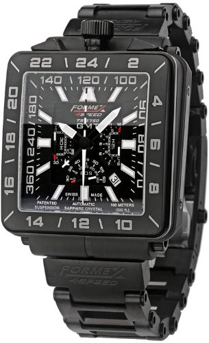 Formex AS Swiss Made Automatic-Chronograph GMT 57509.9320 Automatic Watch for Him 2 Spare bracelets included