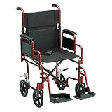 NOVA 349 Lightweight Transport Chair with Detachable Desk Arms, 19'