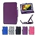 i-UniK HP 7 Plus Model 1301US Quad Core 1GHZ 8GB (2014) Tablet Slim Folio Case [Bonus Stylus] - (Purple)