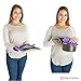 PratiPad 4-in-1 Multipurpose Silicone Pot Holders, Trivets, Jar Openers, Spoon Rests - Set of 2 - Purple/Grey